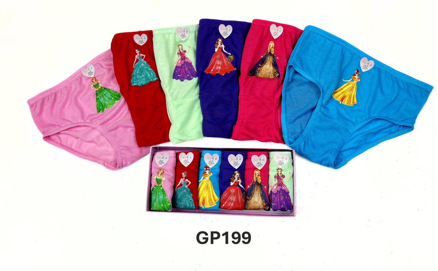 Girls Cotton Panty 6Pcs/Box