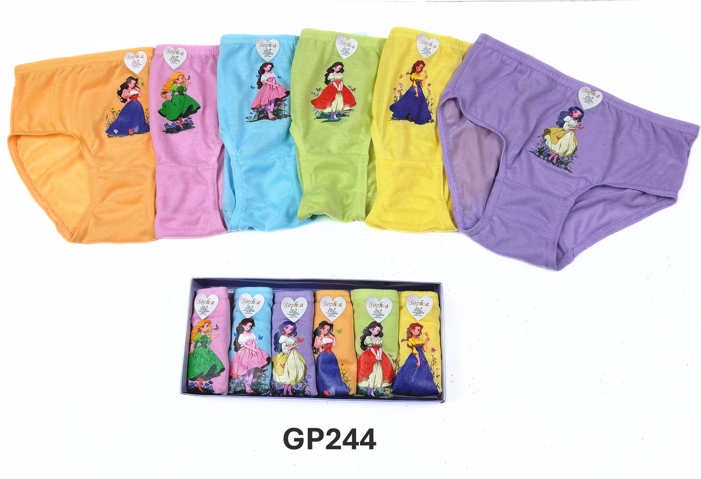 Girls Cotton Panty 6Pcs/Box