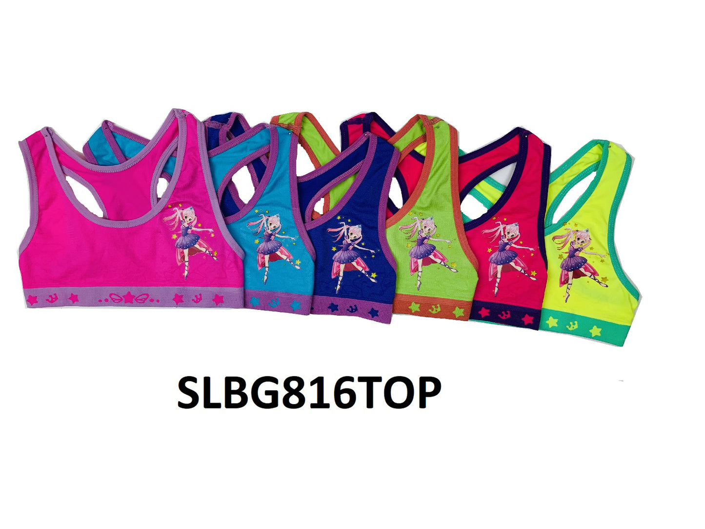 Girls Seamless Racer Back Training Bras