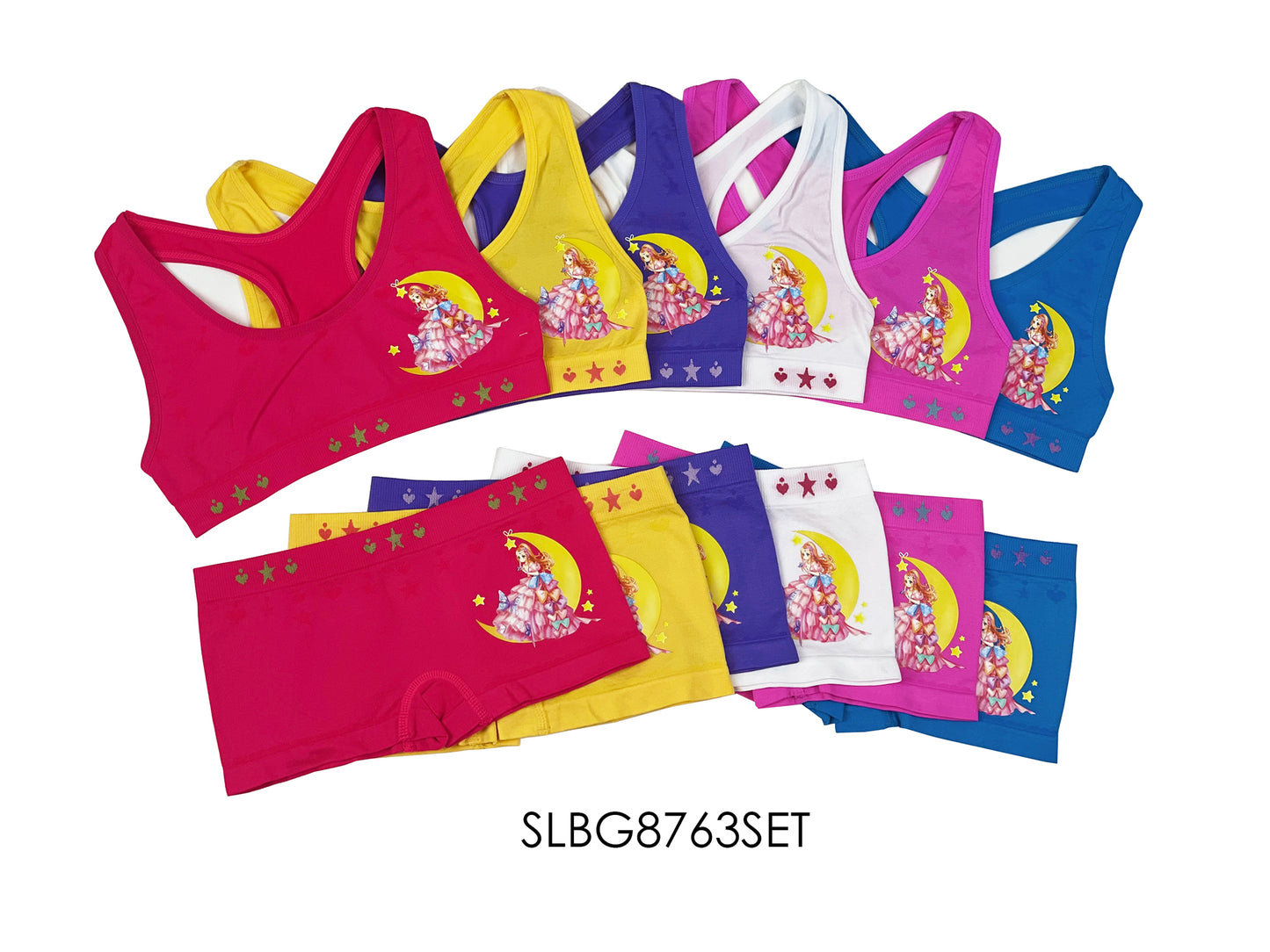 Girls Seamless Racer Back Bra+Boxer Set