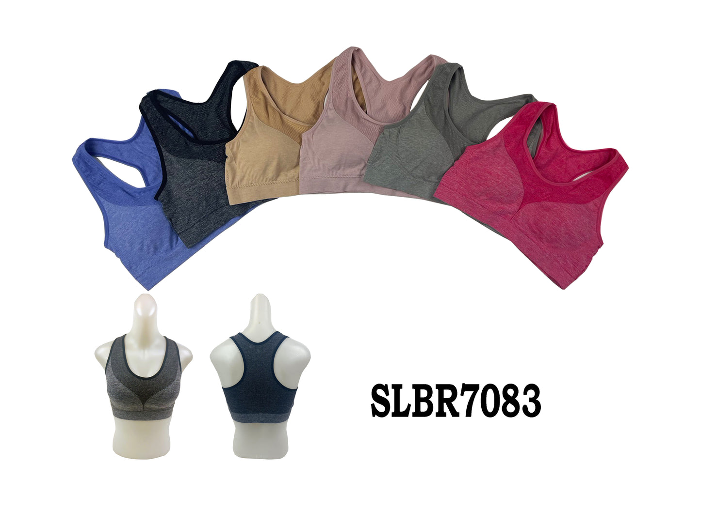Ladys Seamless Racer Back Bra W/Pad