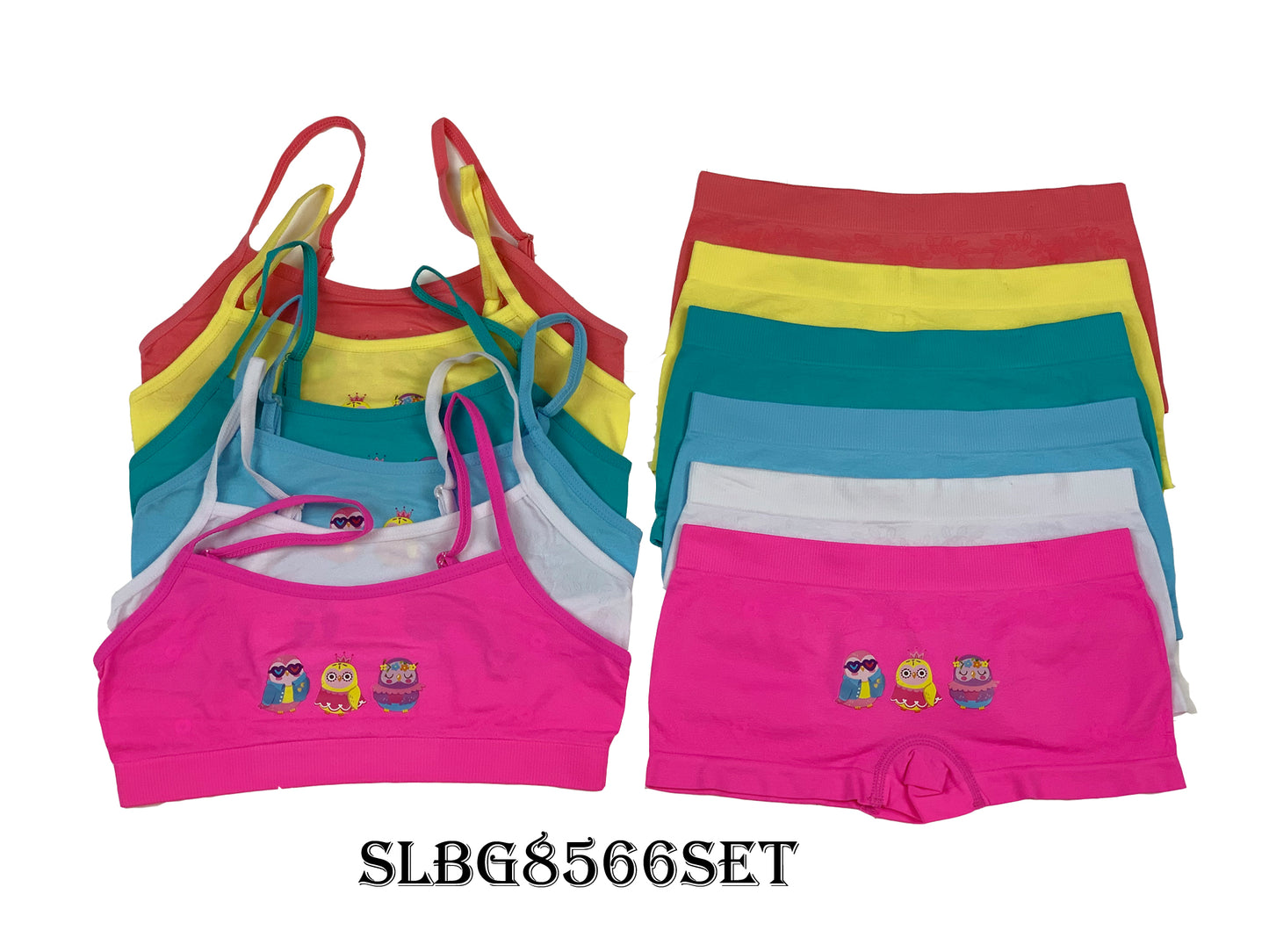 Girl's Seamless Bra + Boxer Set