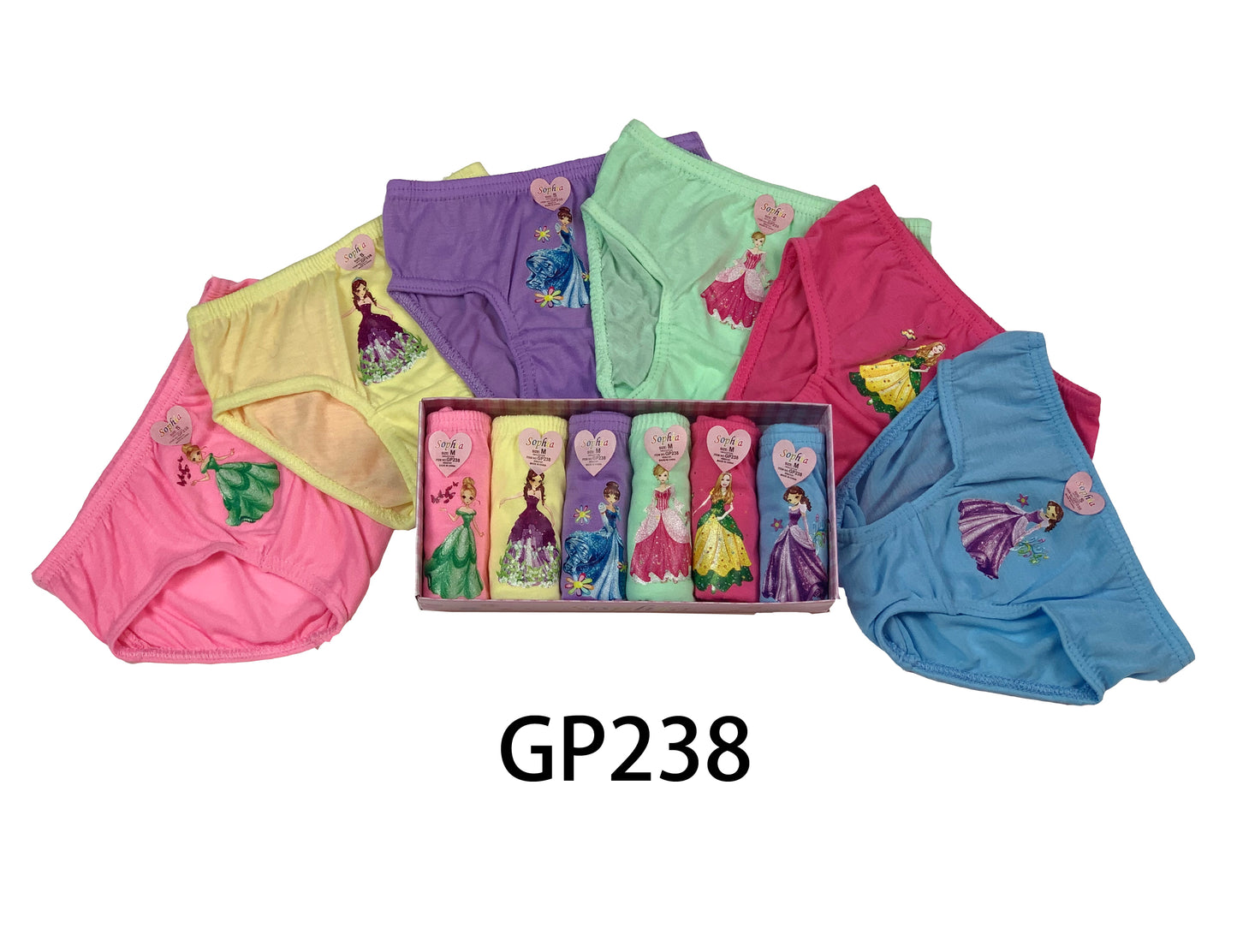 Girls Cotton Panty 6Pcs/Box