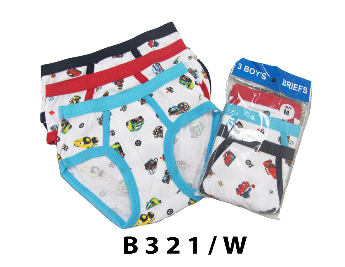 Boys Cotton Briefs W/Print