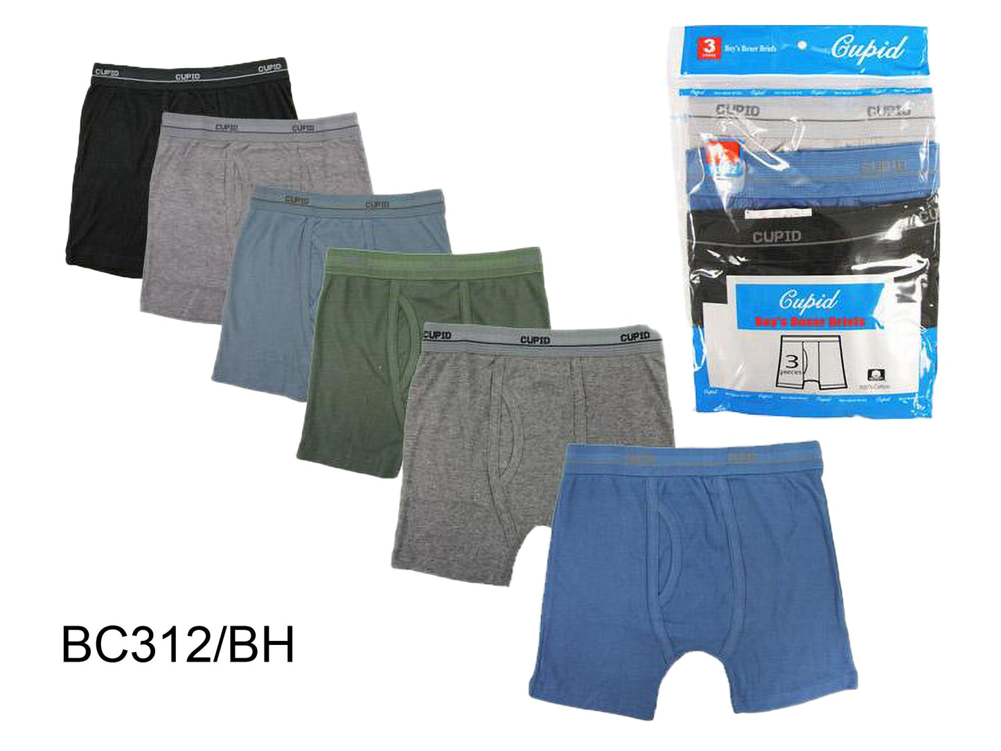 Boys Cotton Boxer Briefs
