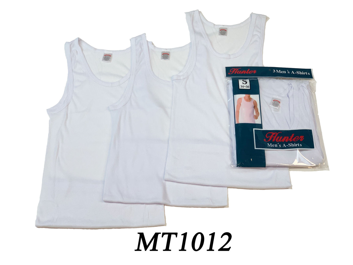 Mens Cotton White A-Shirt(3 Packs)