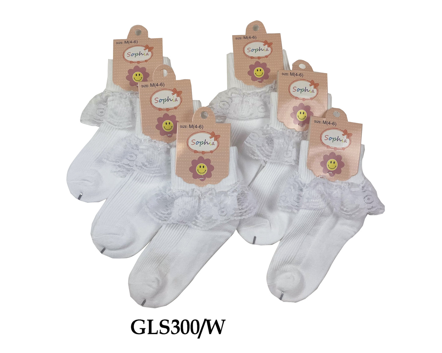 Girl's Lace Socks, White