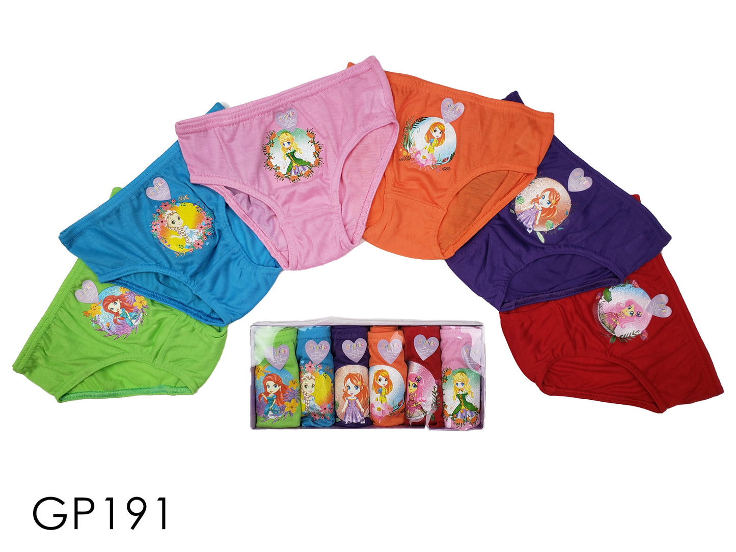 Girls Cotton Panty 6Pcs/Box