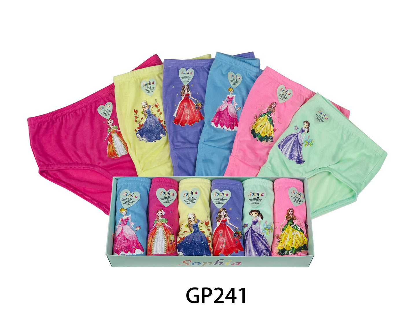 Girls Cotton Panty 6Pcs/Box