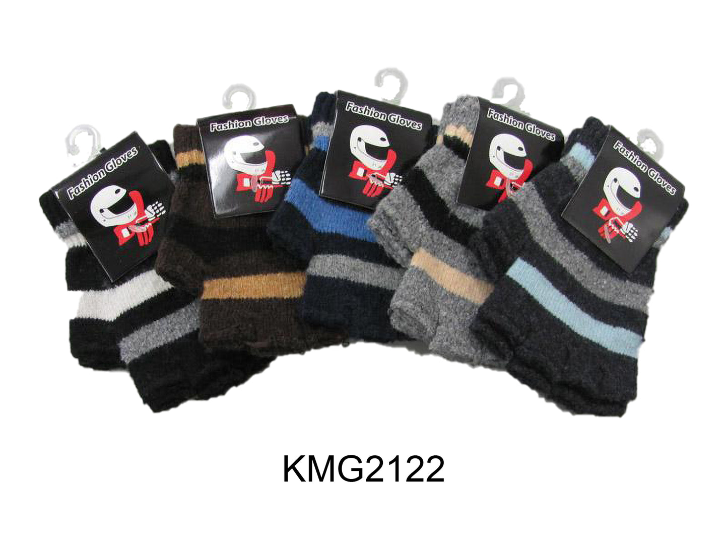 Boys Imitation Wool Glove W/Half Finger