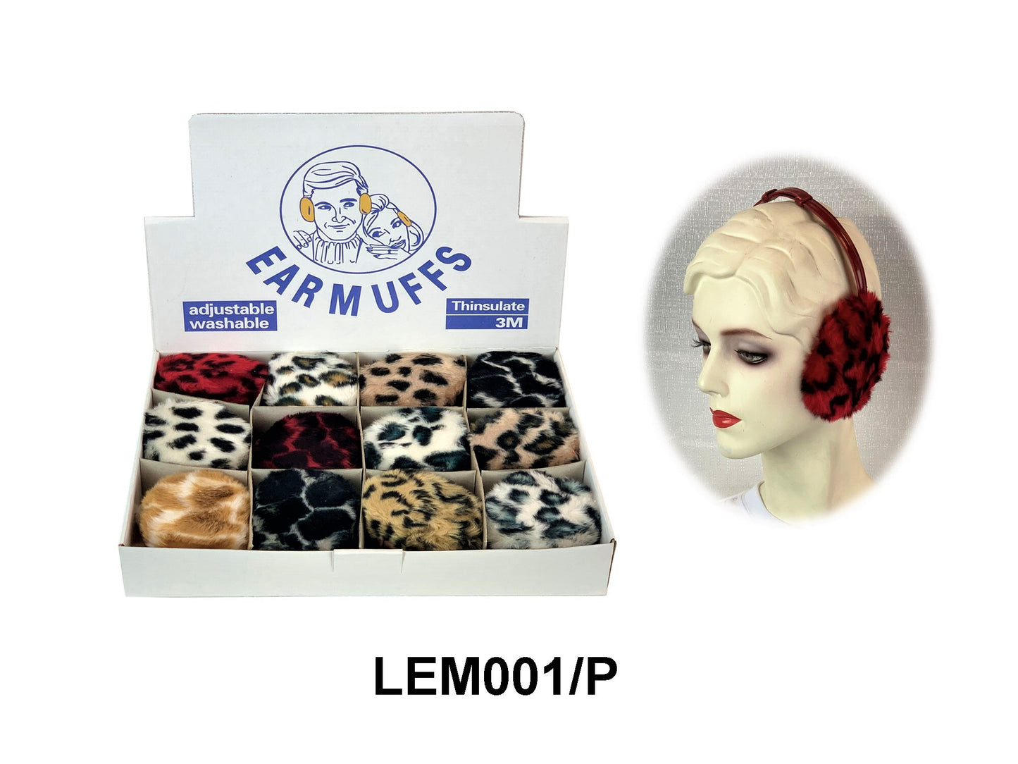 Earmuffs W/Animal Print