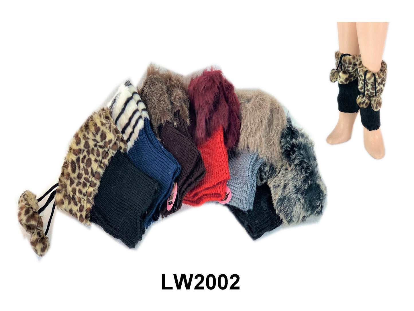 Ladys Faux Fur Leg Warmer