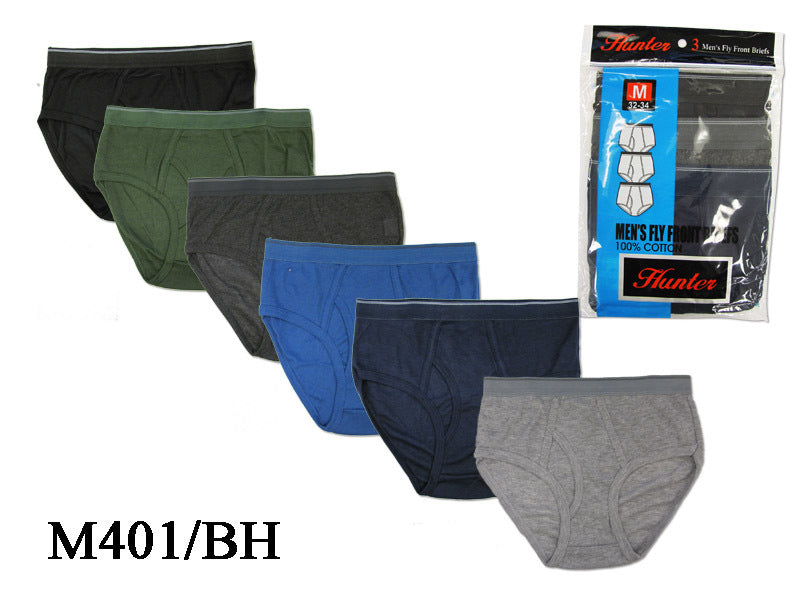 Mens Color Briefs W/Front Openning