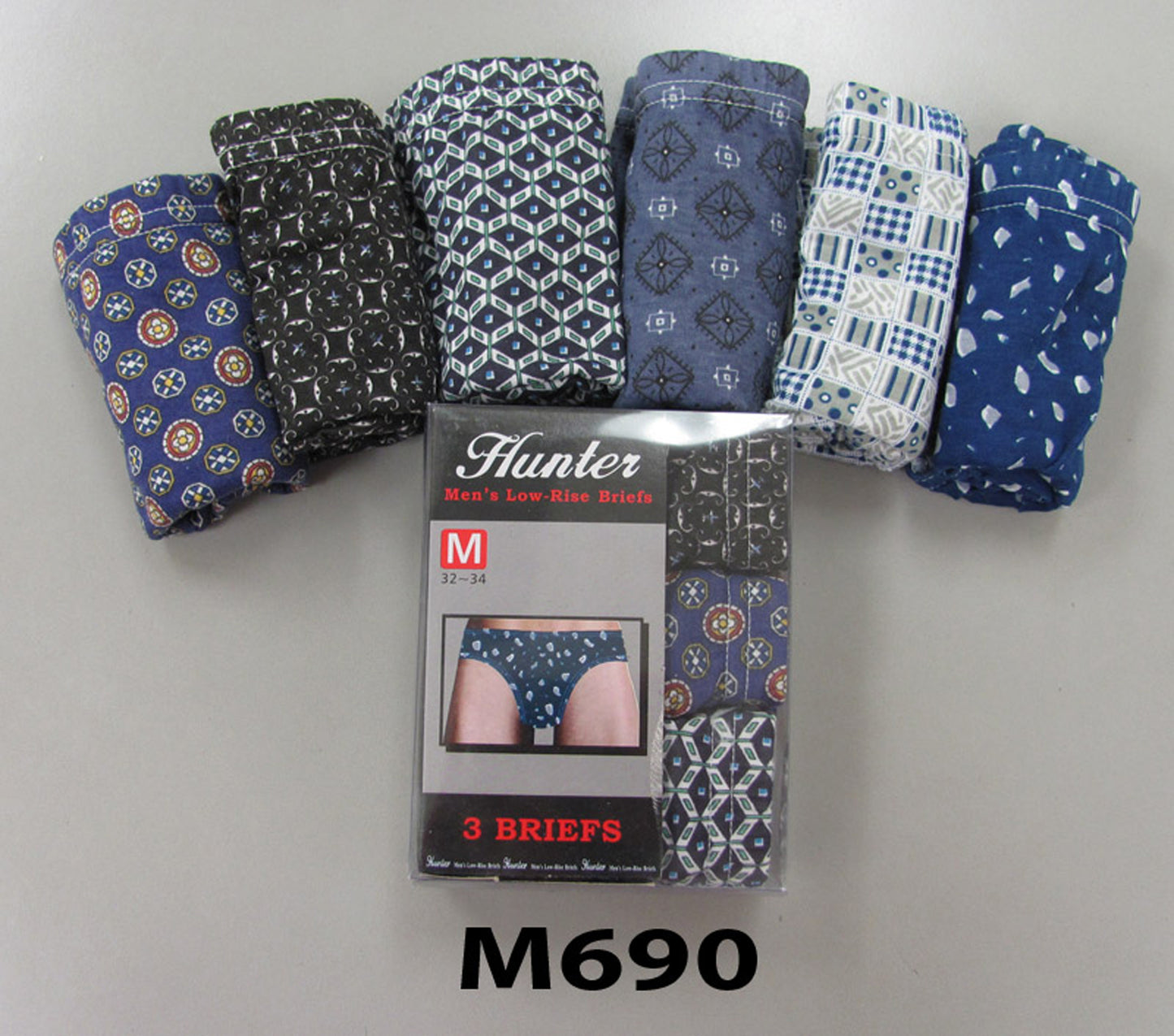 Mens Cotton Brief W/Print