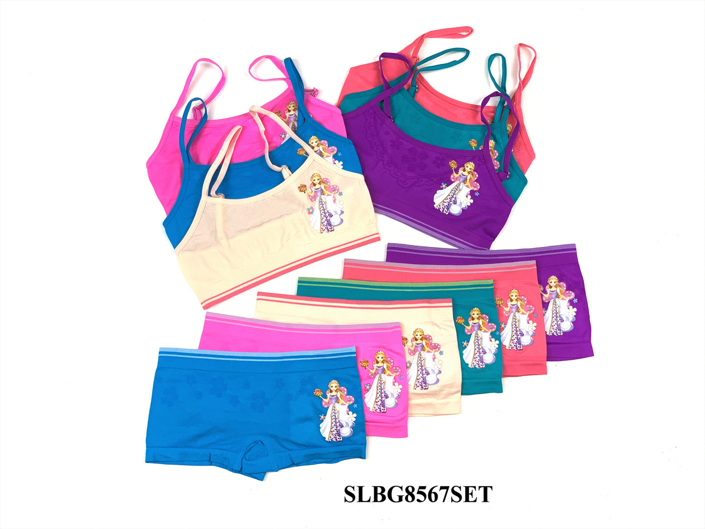 Girl's Seamless Bra + Boxer Set