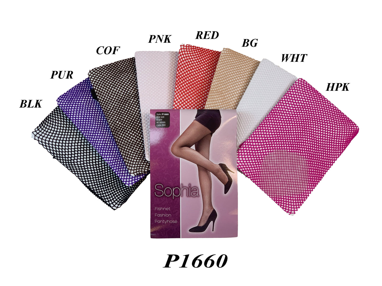 Ladies' 100% Nylon Fishnet Pantyhose