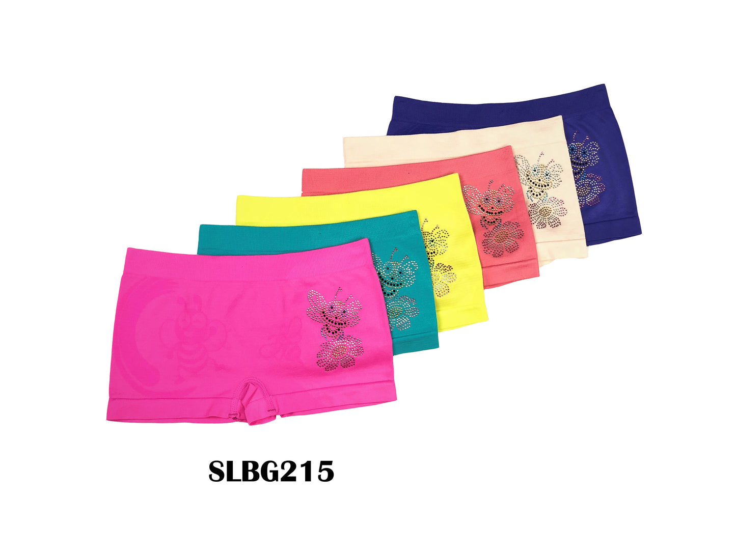 Girls Seamless Boxer W/ Rhinestone