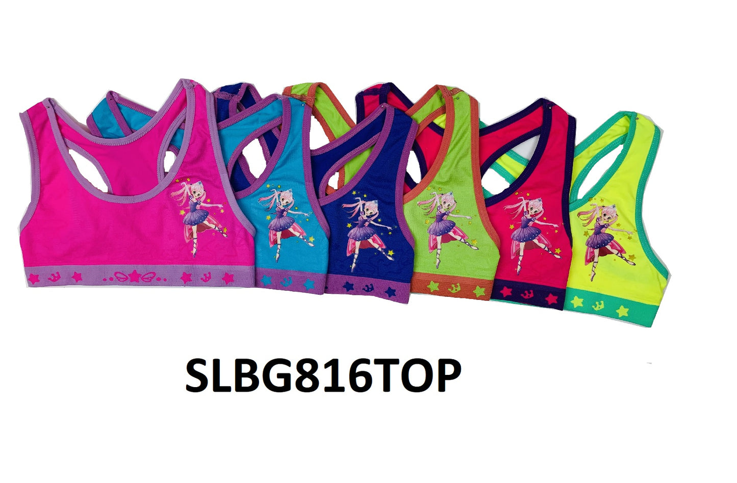 Girls Seamless Racer Back Training Bras