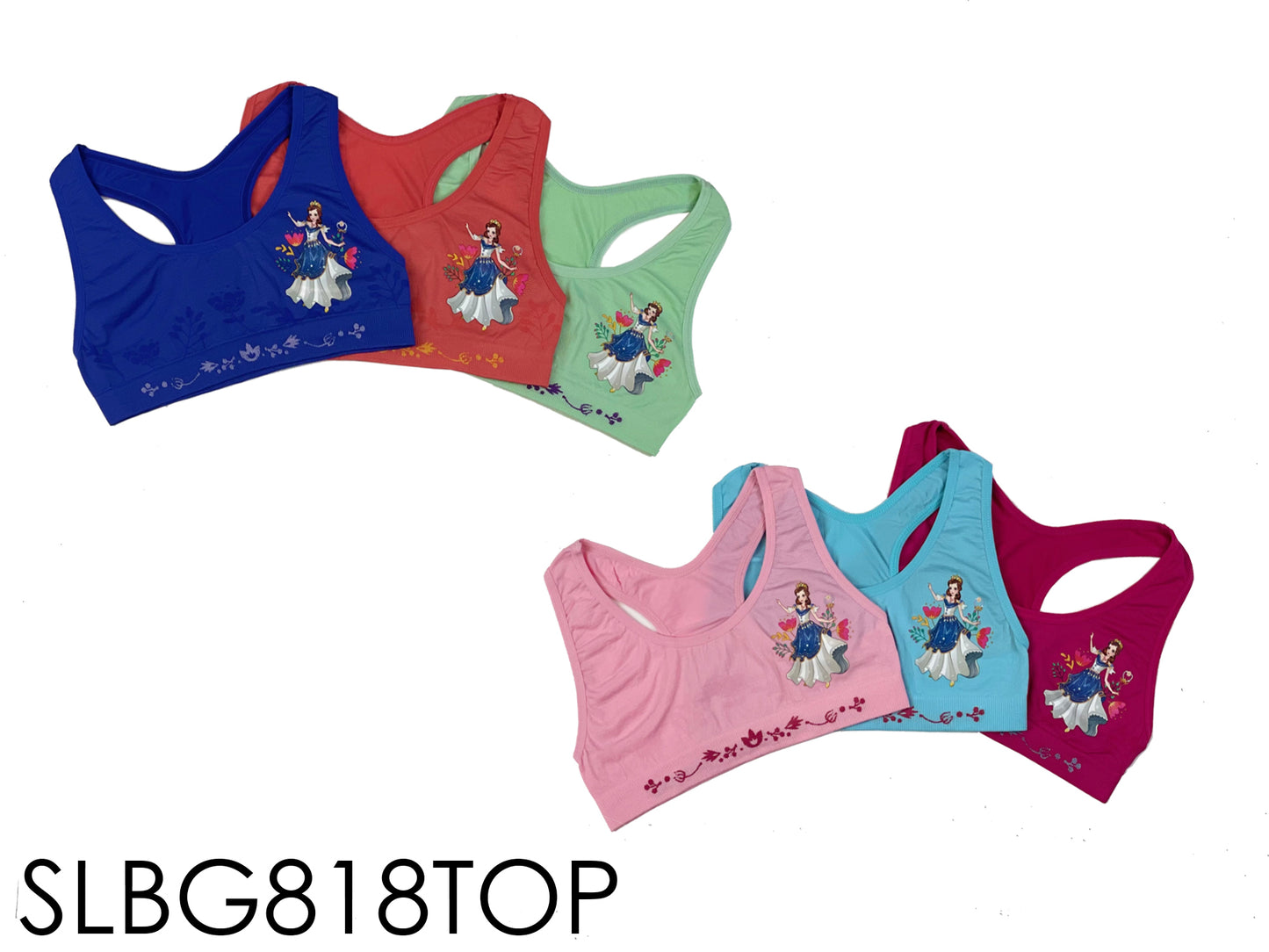 Girls Seamless Racer Back Training Bras