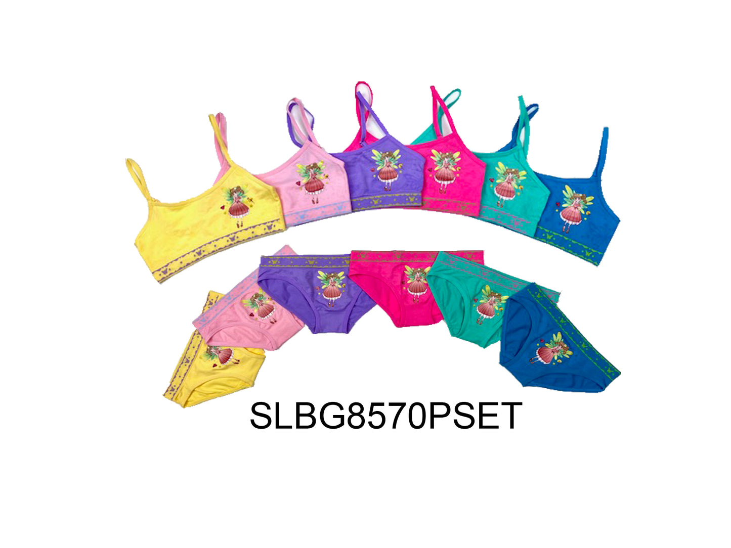 Girls Seamless Spaghetti Strap Set