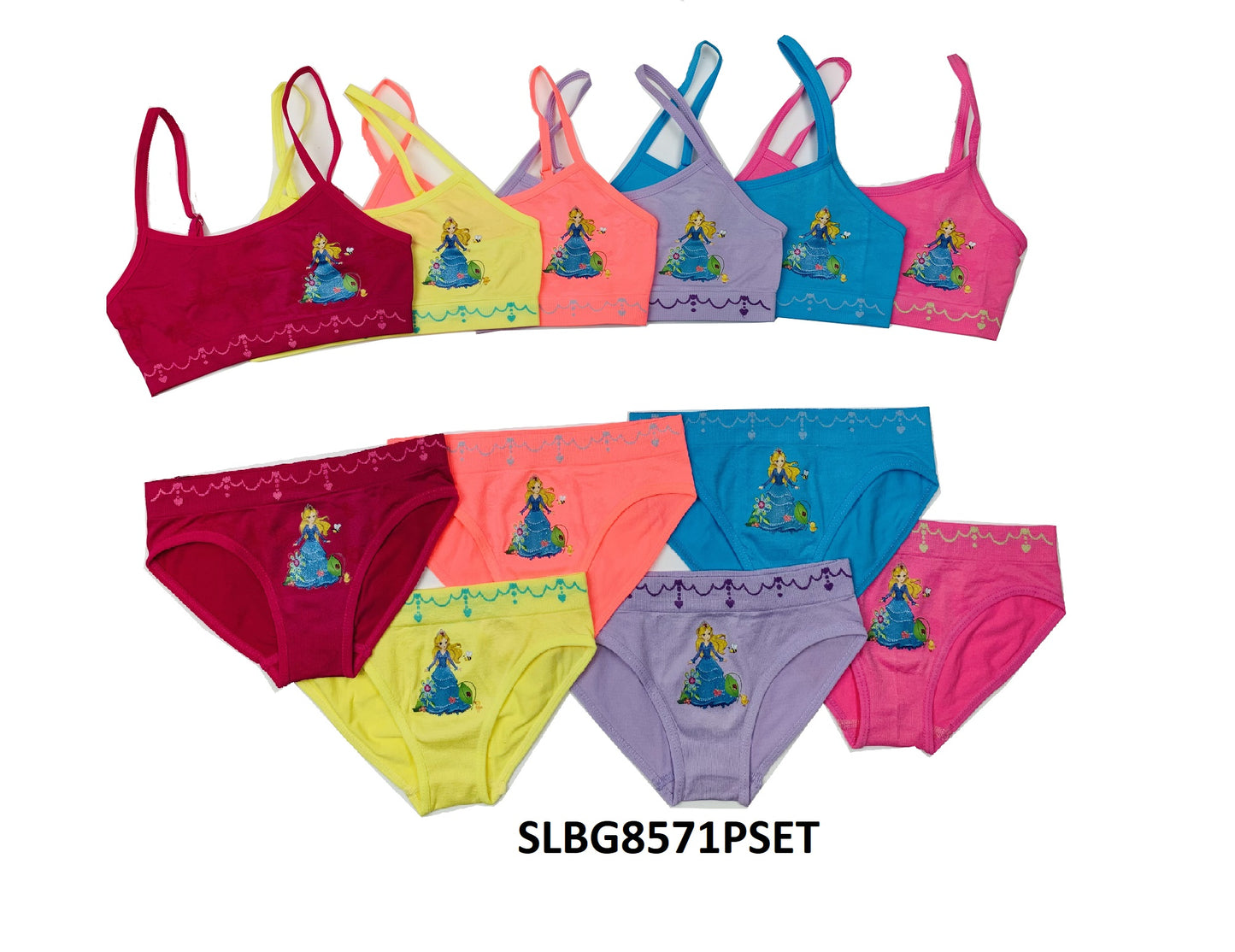 Girls Seamless Spaghetti Strap Set