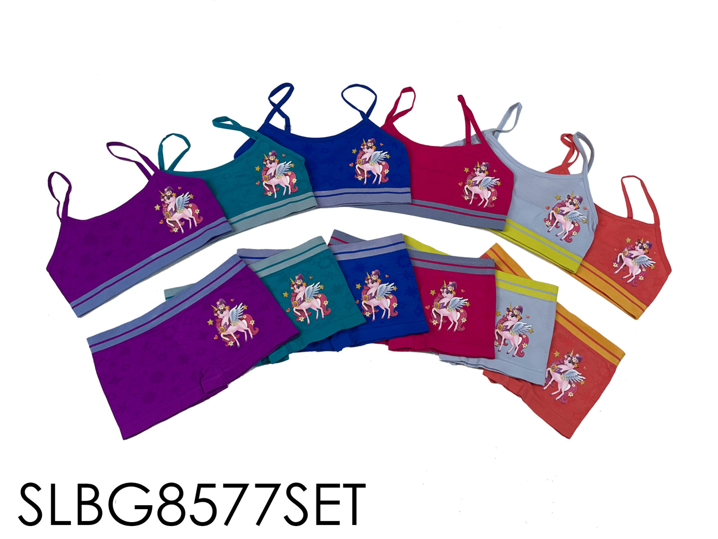 Girls Seamless Spaghetti Strap Set