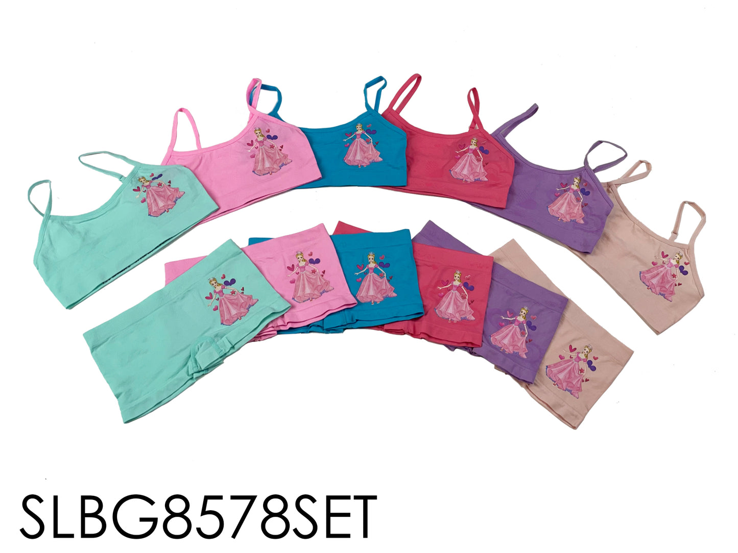 Girls Seamless Spaghetti Strap Set