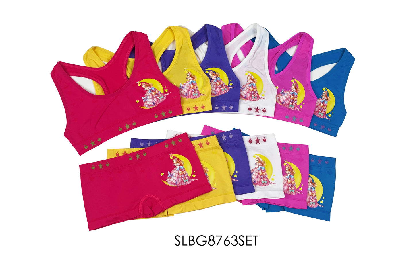 Girls Seamless Racer Back Bra+Boxer Set