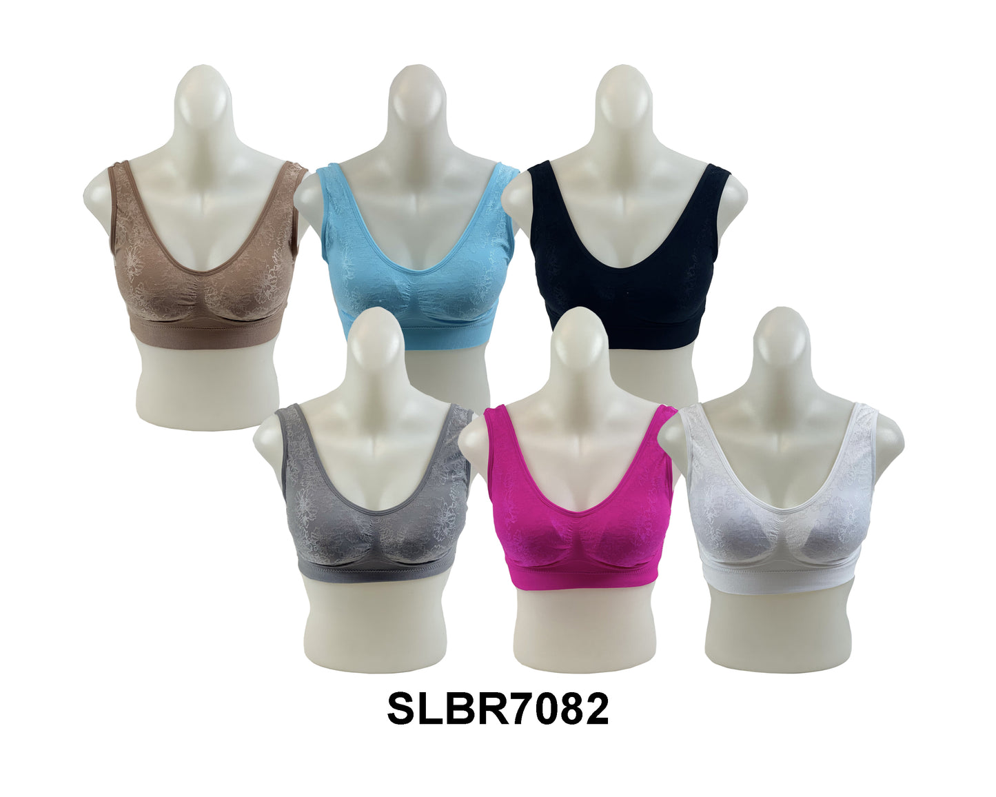 Ladys Seamless Racer Back Bra W/Pad