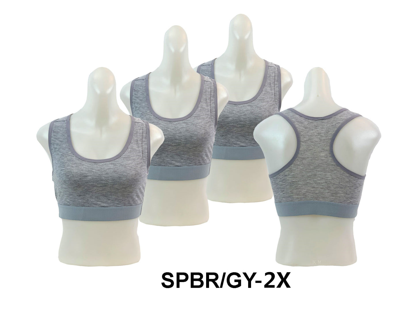 Ladies' Cotton Sports Bra Plus Size