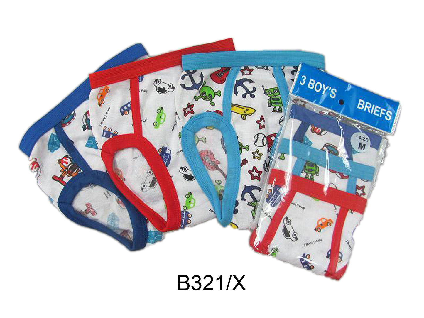 Boy's Cotton Briefs W/Print