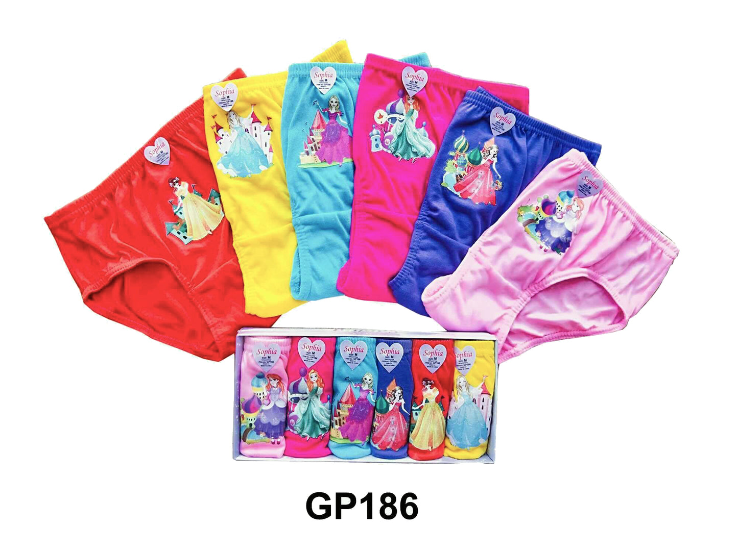 Girls Cotton Panty 6Pcs/Box