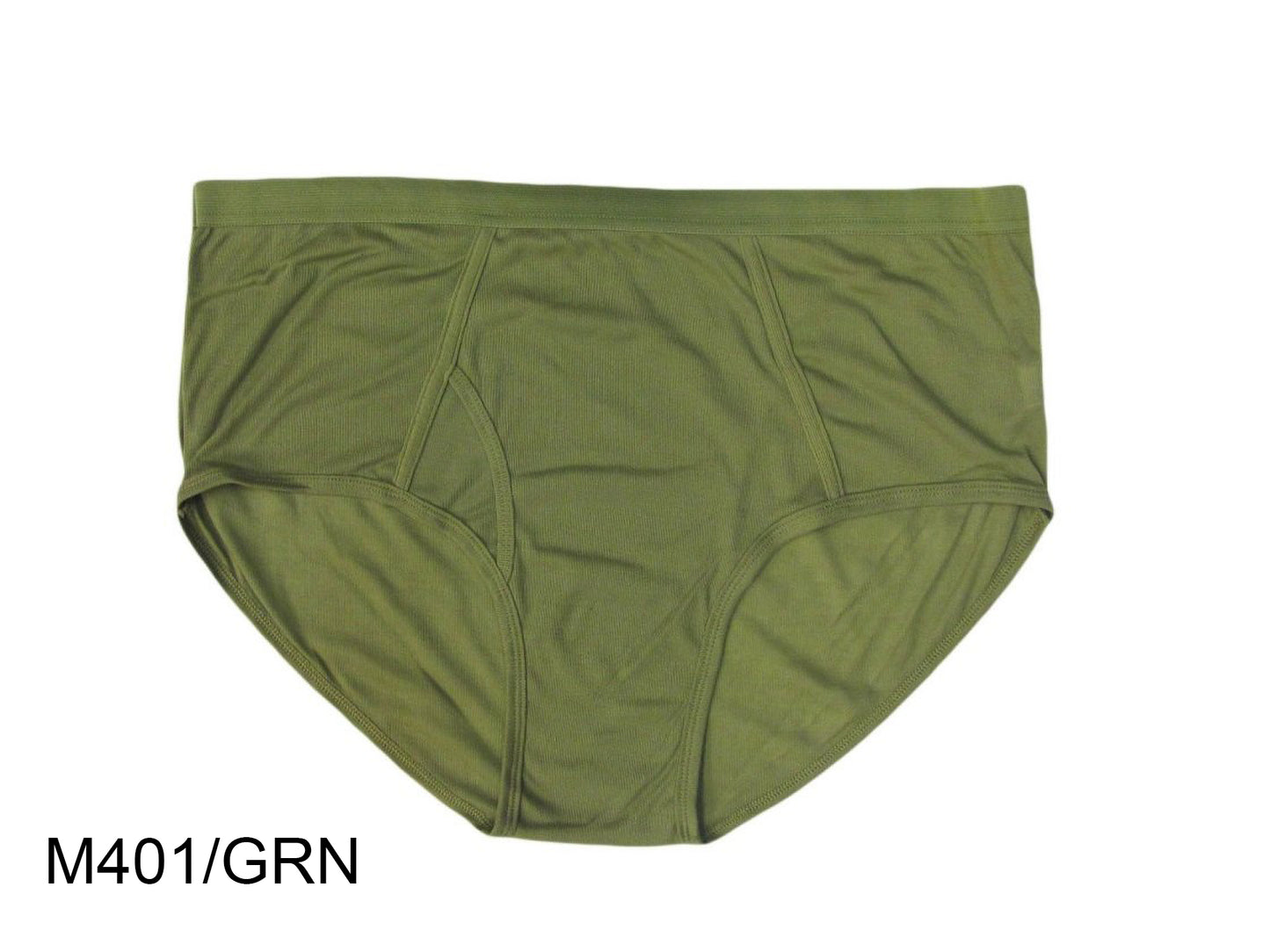 Men's Color Briefs W/Front Opening (Green/Orange)