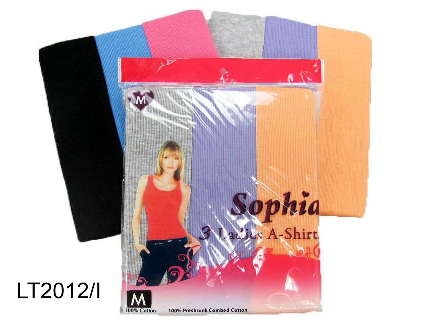 LADY'S COTTON COLOR A-SHIRTS