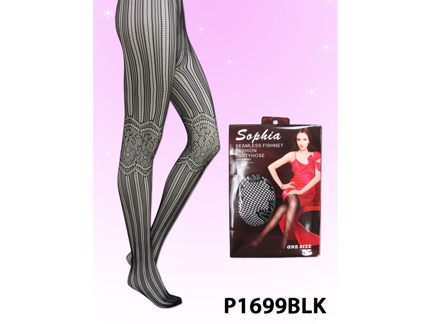 Ladys 95% Nylon 5% Spandex Fishnet Pantyhose