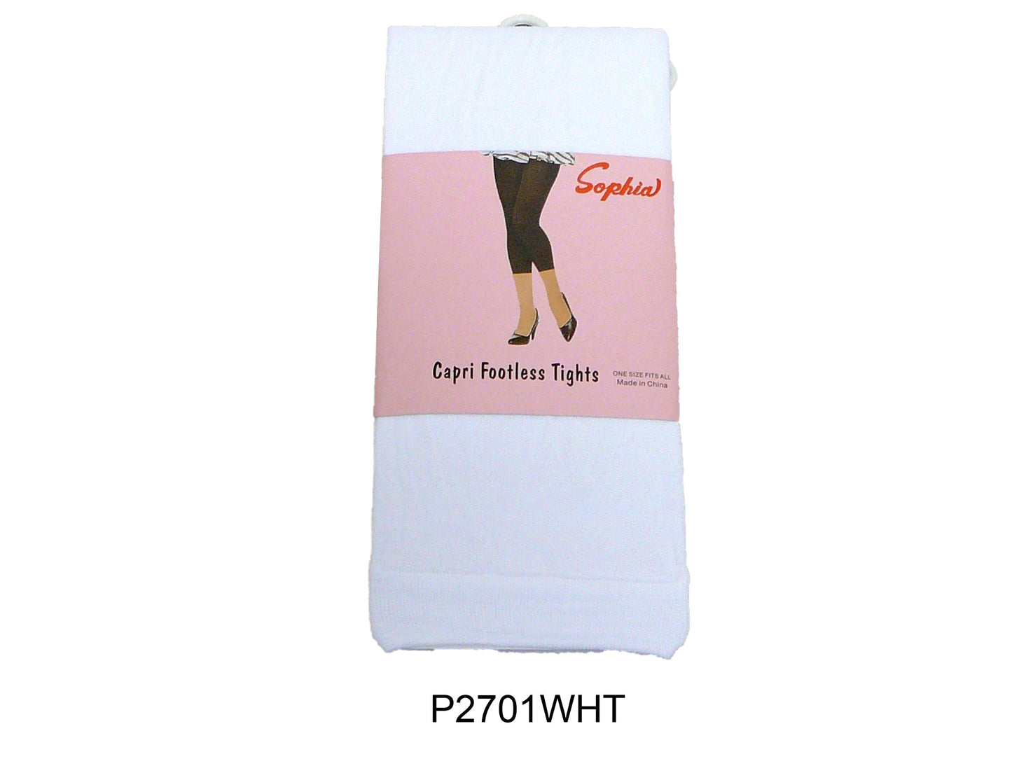 Ladys Footless Capri Tights