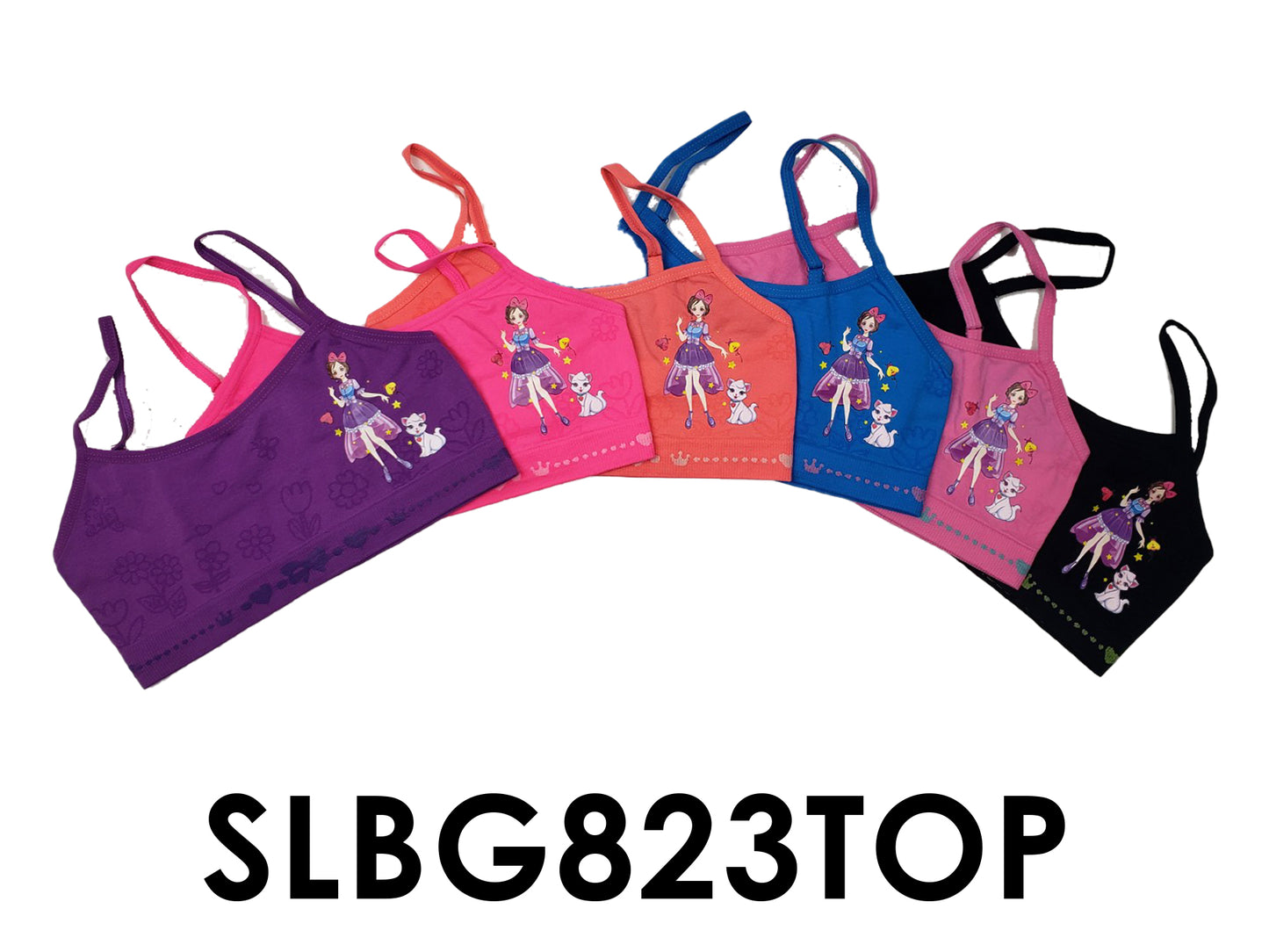 Girls Seamless Spaghetti Strap Training Bras