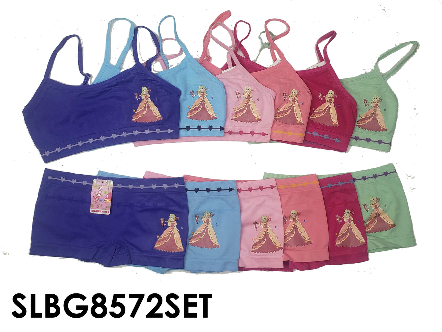 Girls Seamless Bra+ Boxer Set