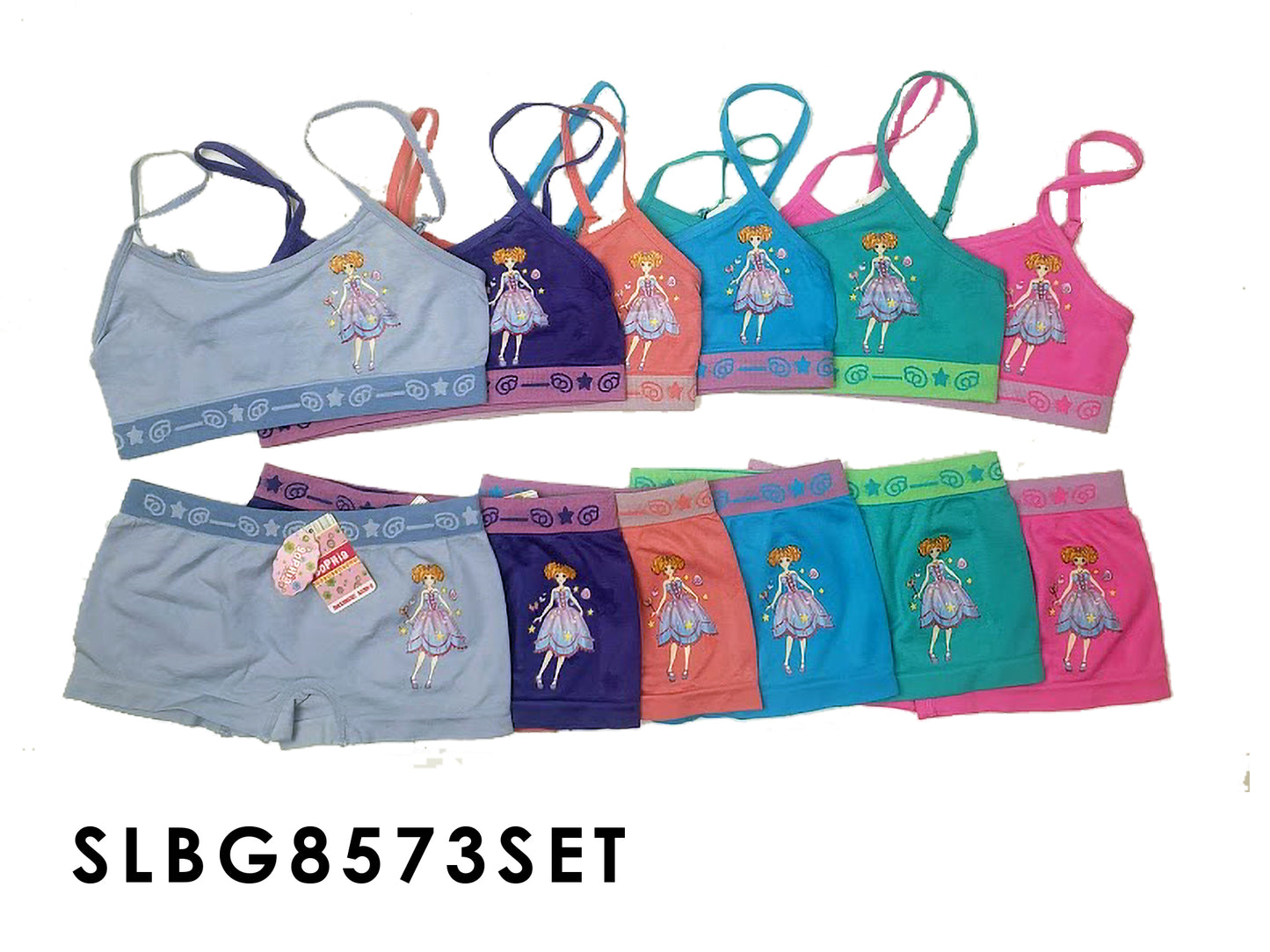 Girls Seamless Bra+ Boxer Set