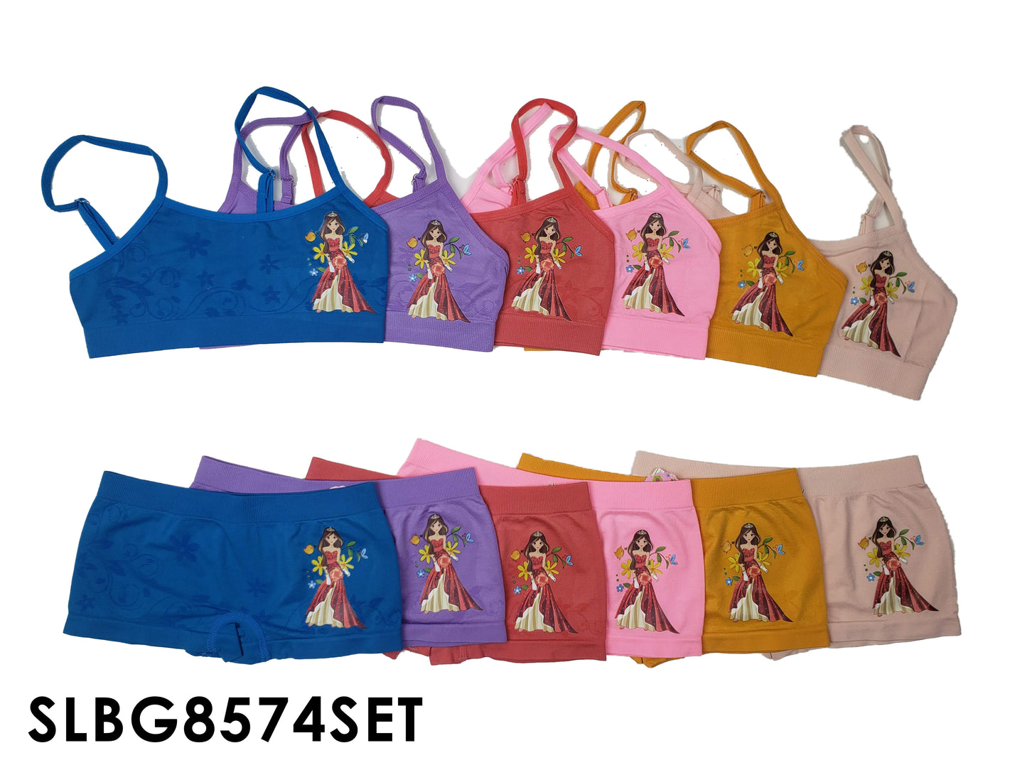 Girls Seamless Bra+ Boxer Set