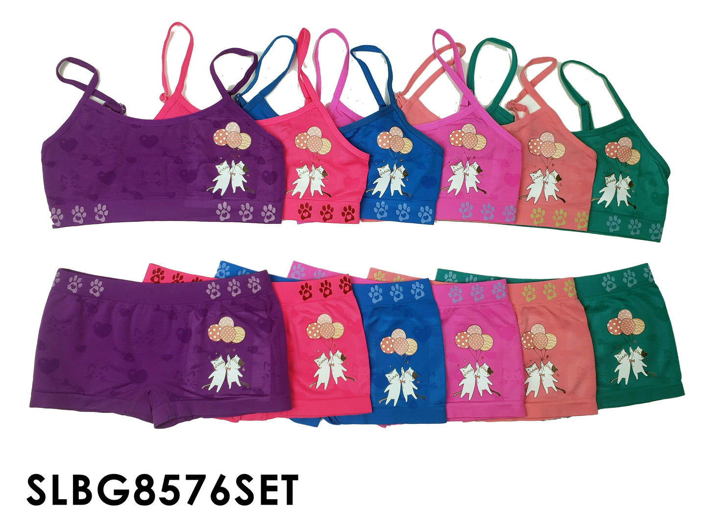 Girls Seamless Bra+ Boxer Set