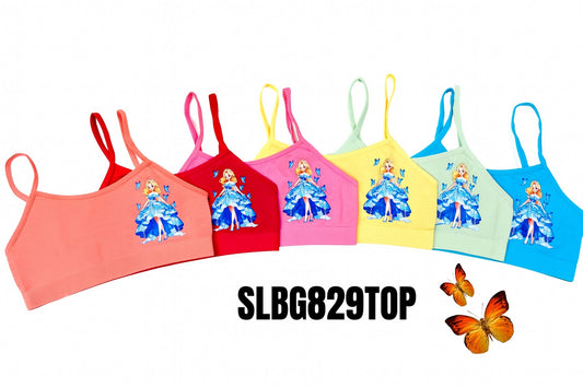 GIRL'S SPAGHETTI STRAP TRAINING BRA