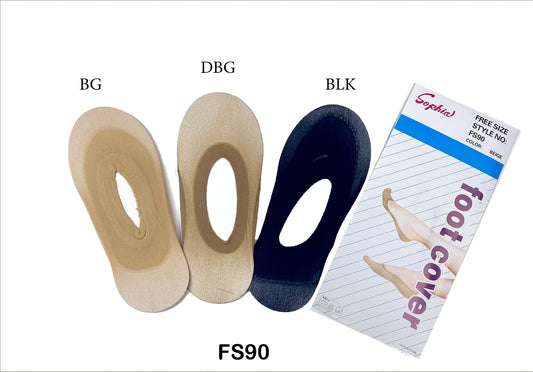 Lady Foot Cover Sock, 100% Nylon