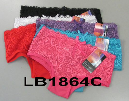 Ladys Cotton Panty W/Lace