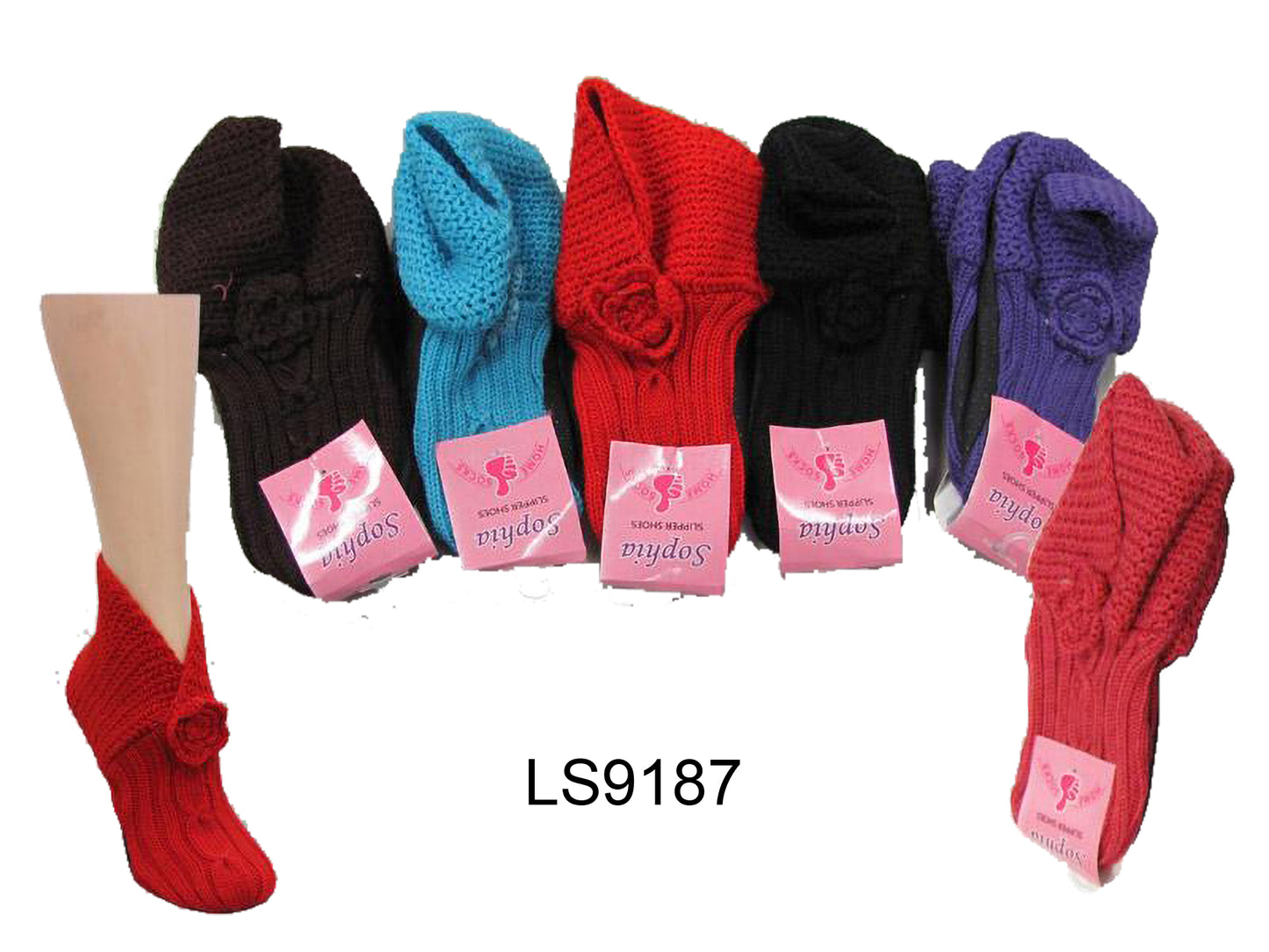 Ladys Knitted Slipper Shoes