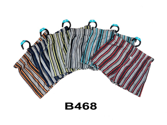 Boys Cotton Stripe Boxer W/Hanger